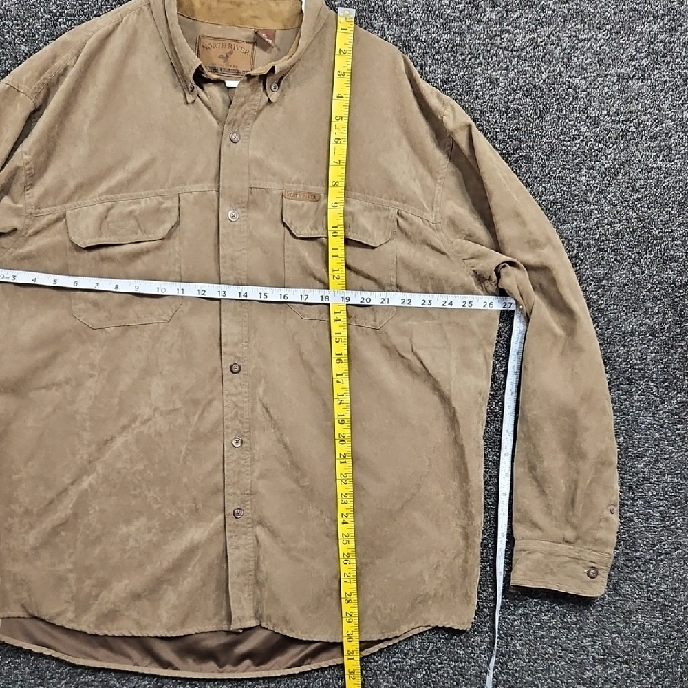 North River Men's XL Button-Up Shirt Olive Green (NOT Tan) - Picture 5 of 8